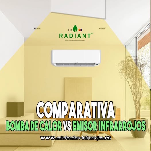 bomba de calor o infrarrojos